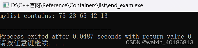 C++ Reference: Standard C++ Library reference: Containers: list: list: end