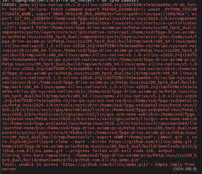 Fetcher failure for URL