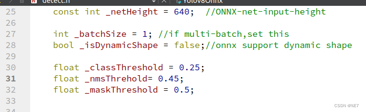 yolov8 ONNX Runtime C++ 部署