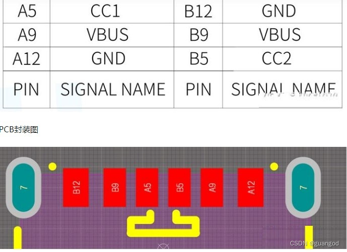 typec母座6脚接线图图片