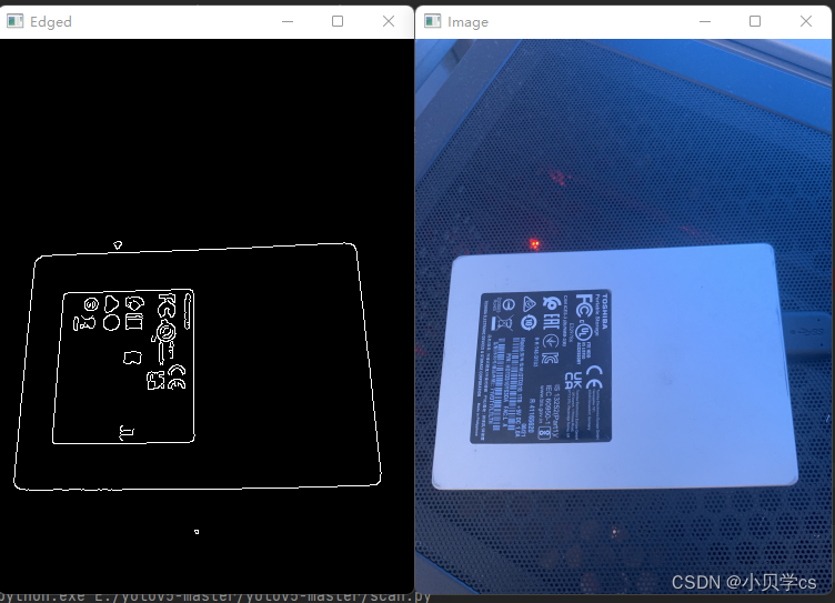 （原图与边缘检测后的图）