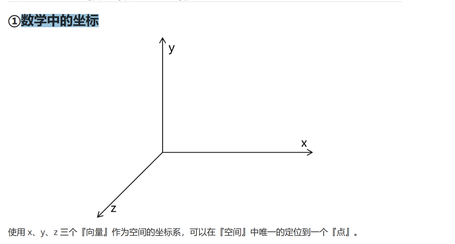 数学中的坐标