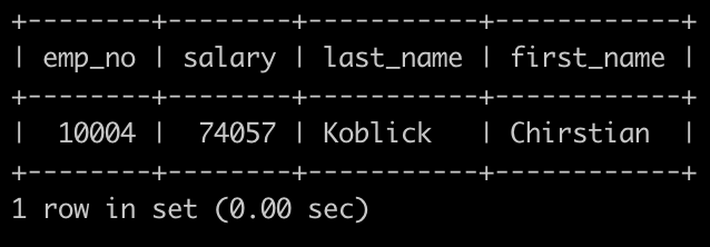 牛客网刷题笔记-SQL18 获取当前薪水第二多的员工的emp_no以及其对应的薪水salary