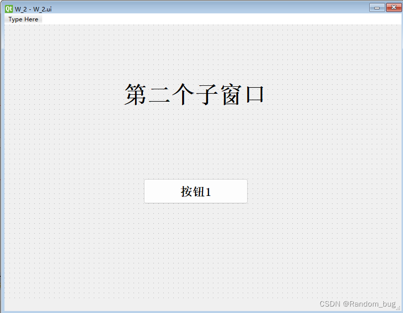 PyQt5使用QtDesigner实现多界面切换程序