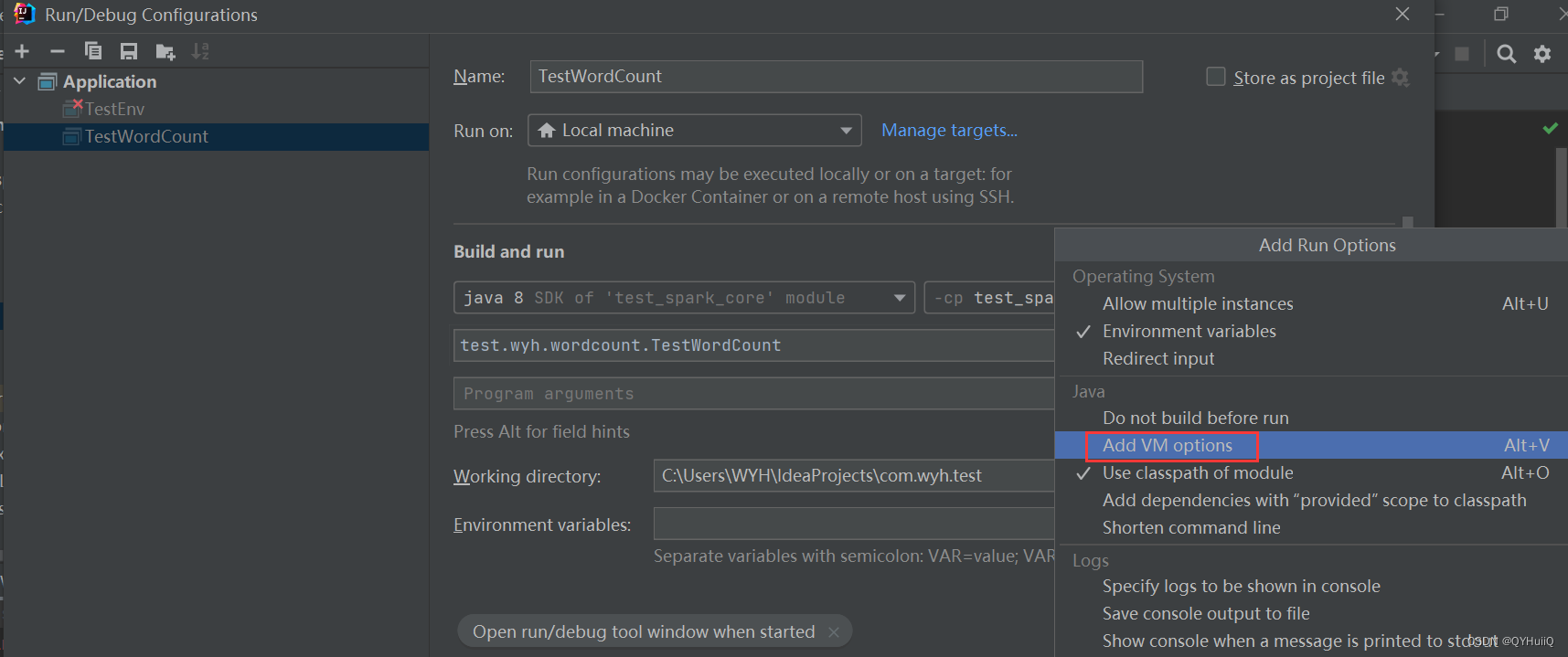 A master URL must be set in