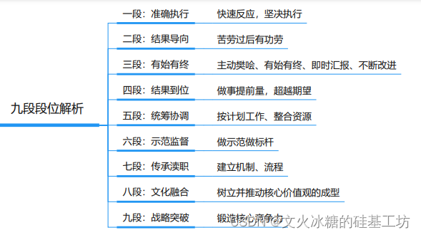 [管理与领导-85]：IT基层管理者 - 核心技能 - 高效执行力 - 10 - 高效执行力的9个段位