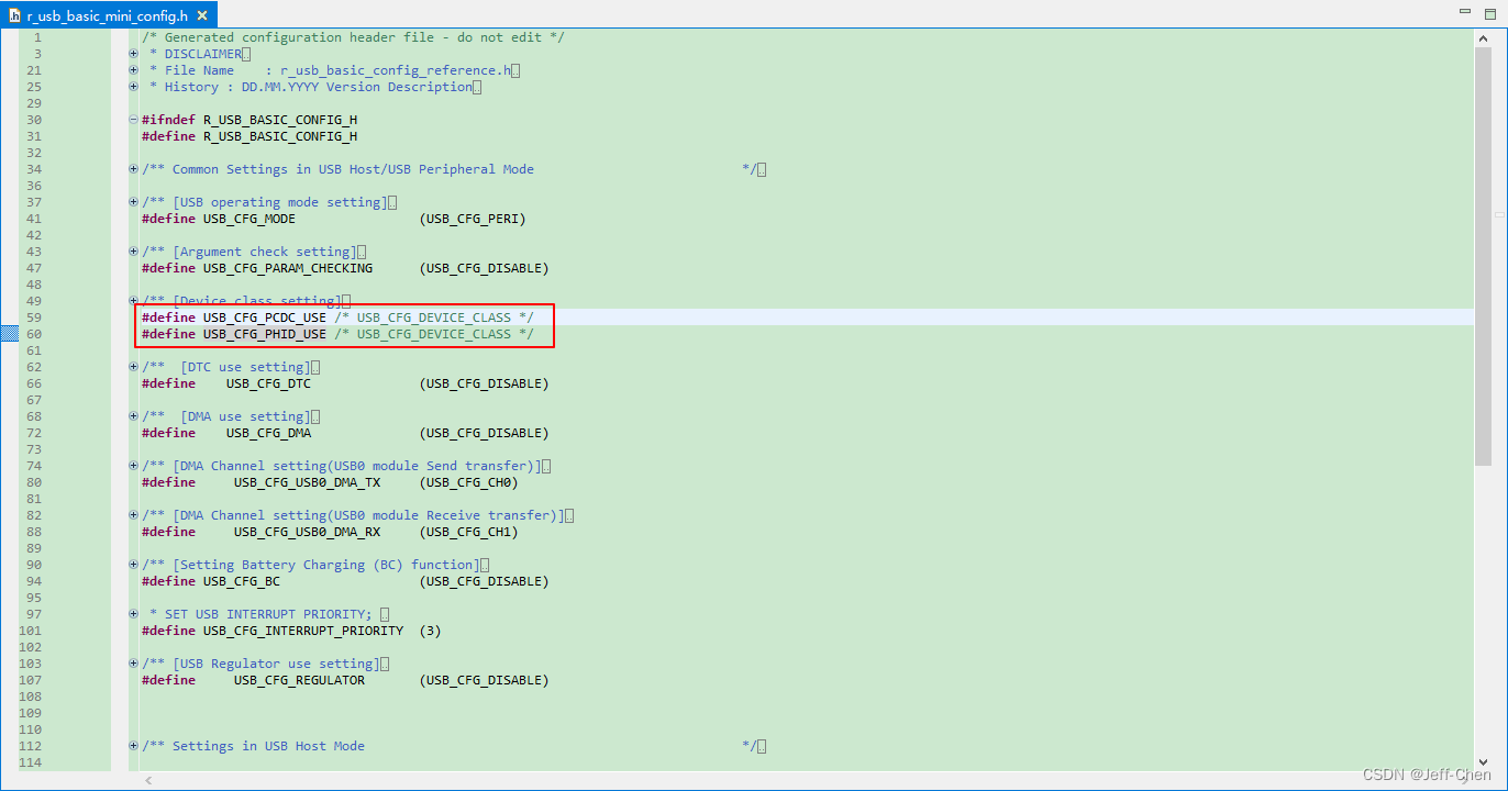 瑞萨单片机 usb复合设备 hid cdc