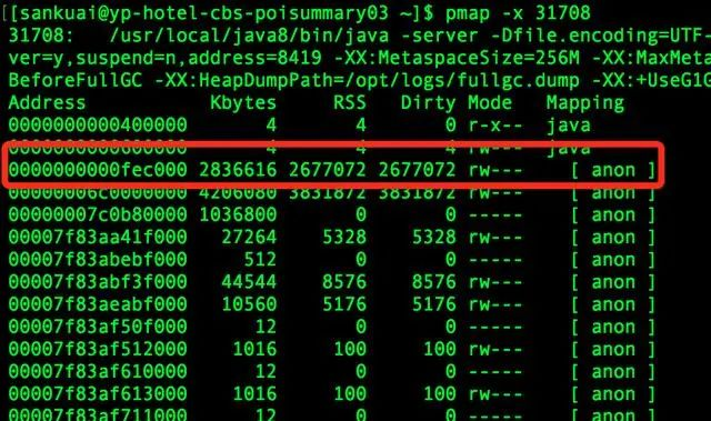 gperftools显示的内存地址分布