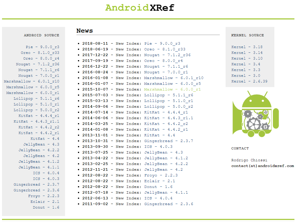 AndroidXRef