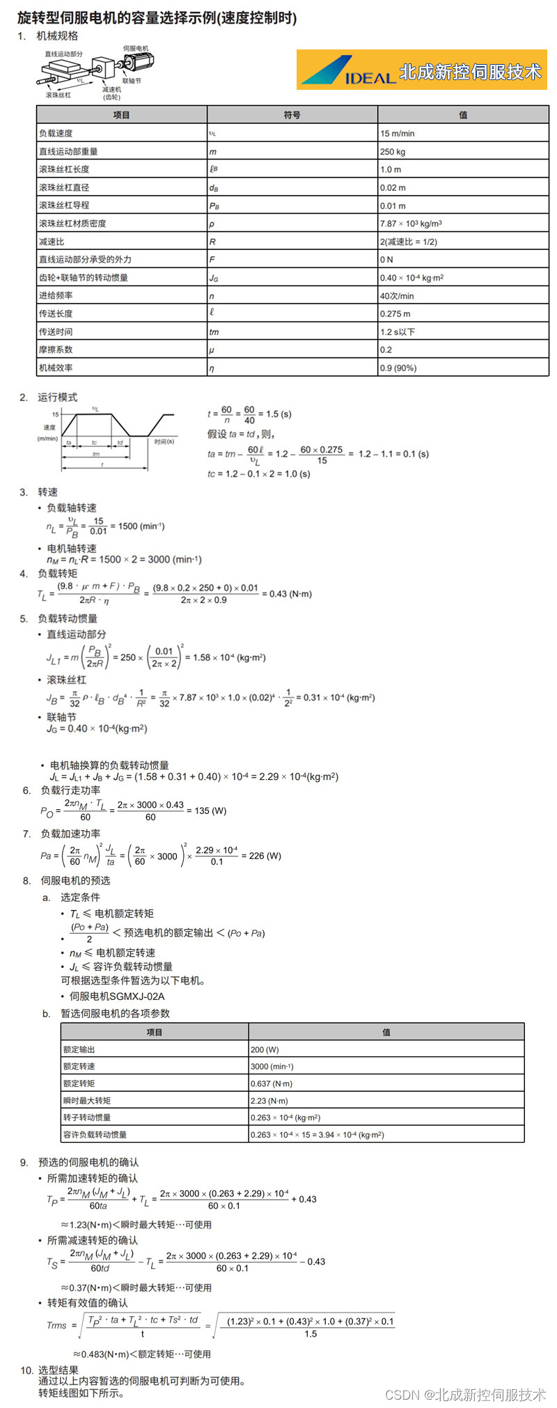 Yaskawa安川伺服电机如何选型