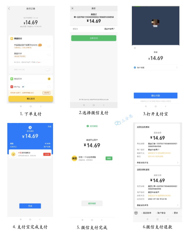 美团多渠道支付