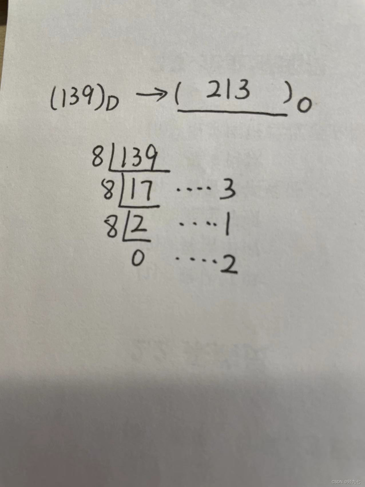 Decimal to Octal