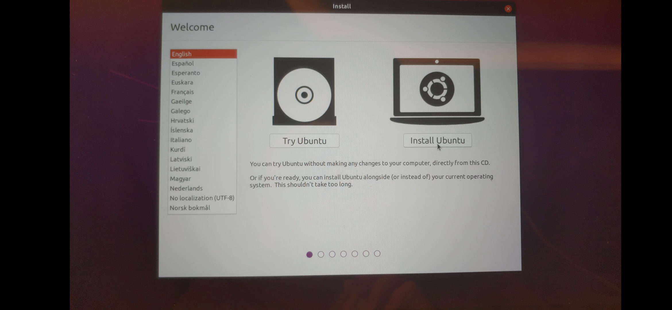 Ubuntu installation