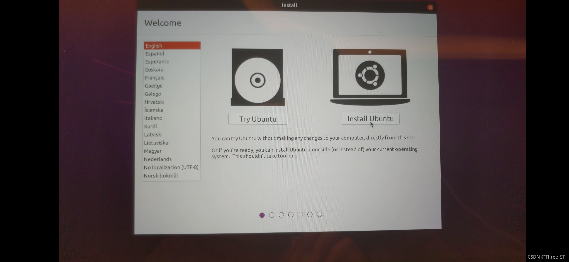 Ubuntu installation