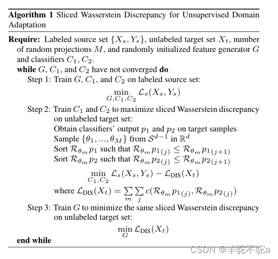 【最优传输论文十四】2019 CVPR-Sliced Wasserstein Discrepancy for Unsupervised Domain Adaptation