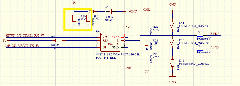 max3232使用全部2路串口互相干扰的问题