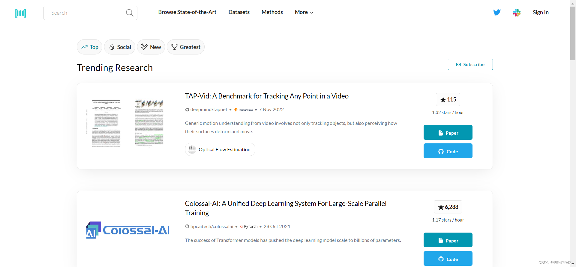 Papers with Code一个查找论文和对应代码的神器_l8947943-GitCode 开源社区