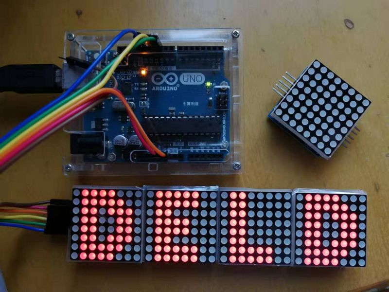 【雕爷学编程】Arduino动手做（99）---8X32 LED点阵模块_arduino 32x8 led矩阵-CSDN博客