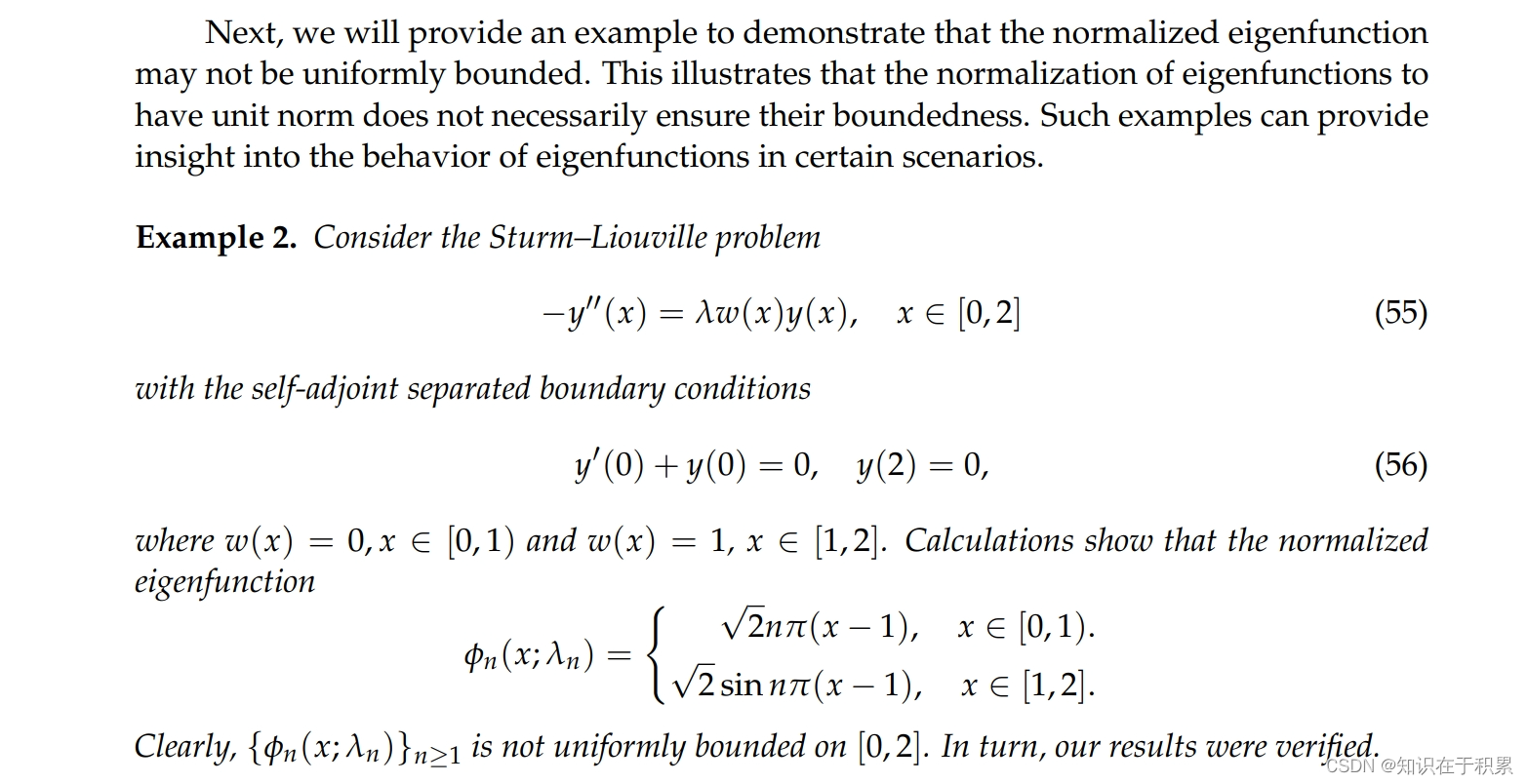 The normalized eigenfunction may not be uniformly bounded