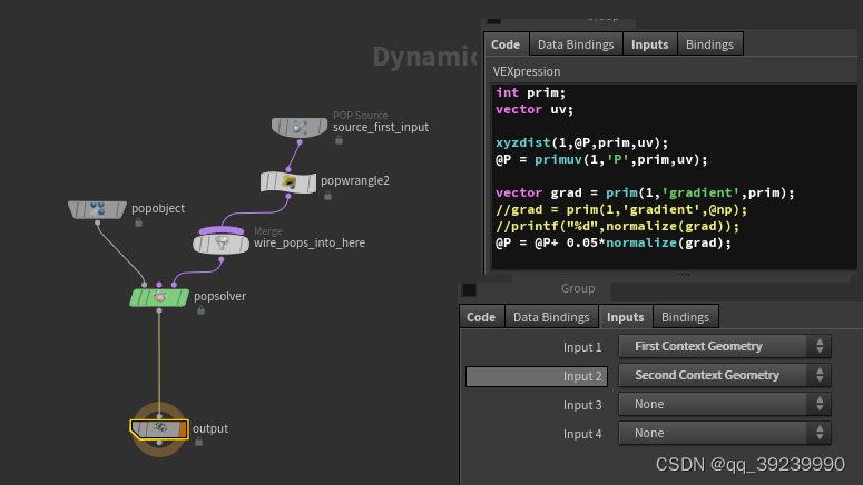 houdini xyzdist primuv 实现按路径走