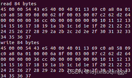 主程序打印的read()读取数据（十六进制）write()读写数据（十六进制）