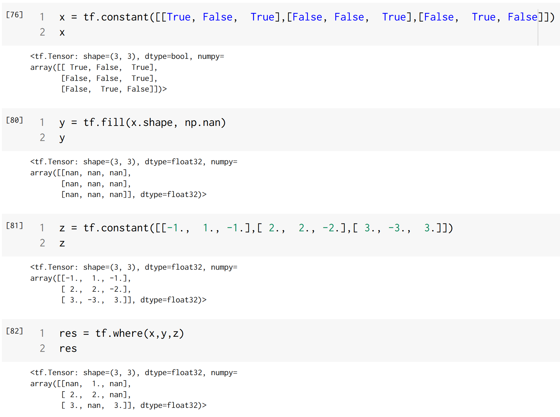 tf.where() [understandable version] - Programmer Sought