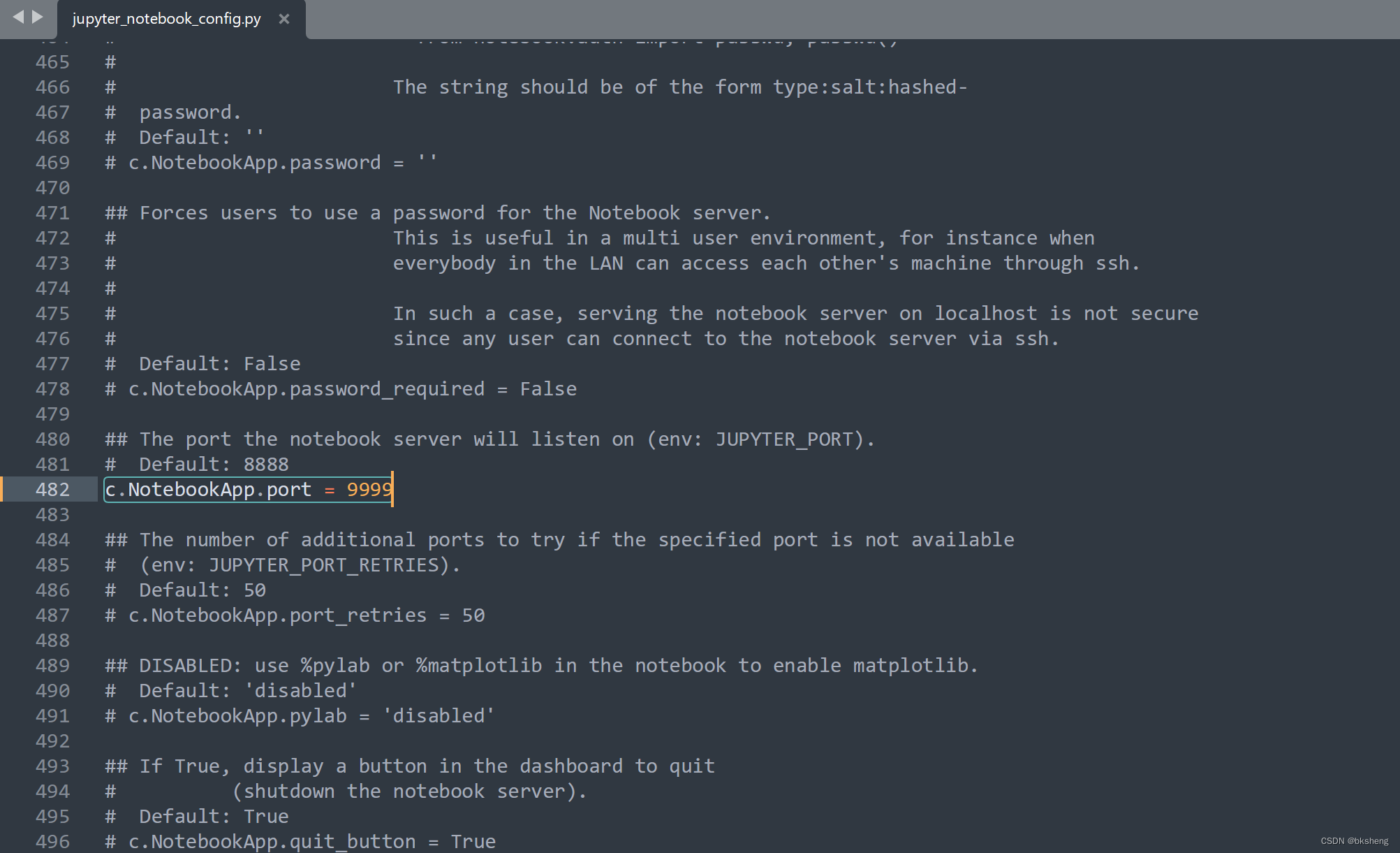 【jupyter指定默认端口】ERROR the notebook server could not be started because