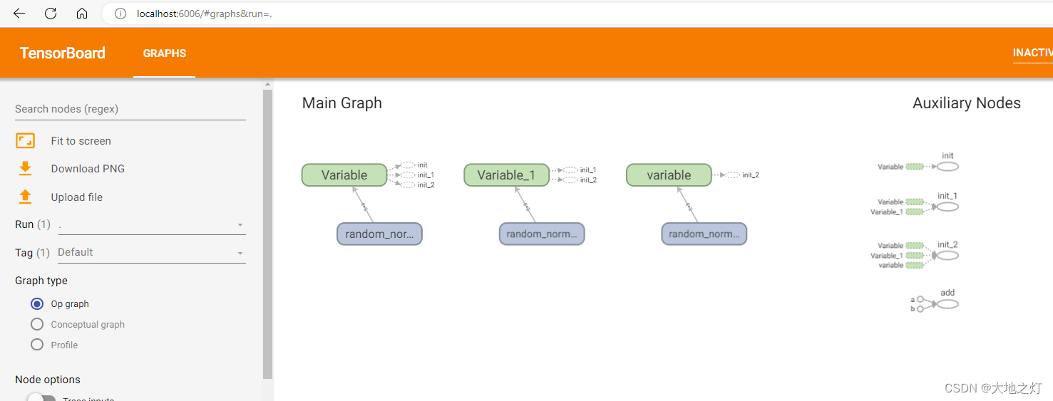 TensorFlow 1.x学习（系列二 ：3）：变量与tensorboard可视化