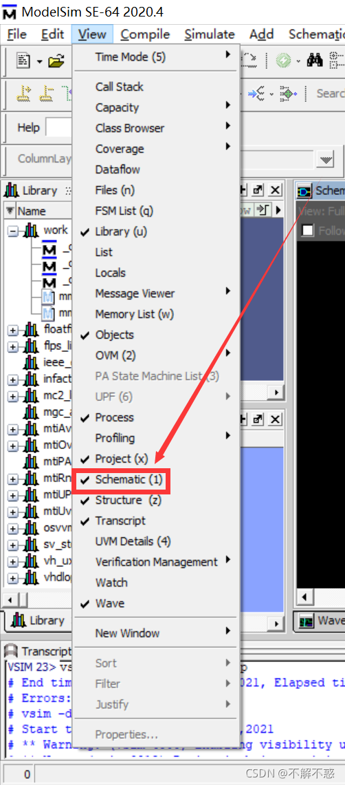 modelsim 生成Verilog代码对应的原理图_modelsim查看电路图-CSDN博客