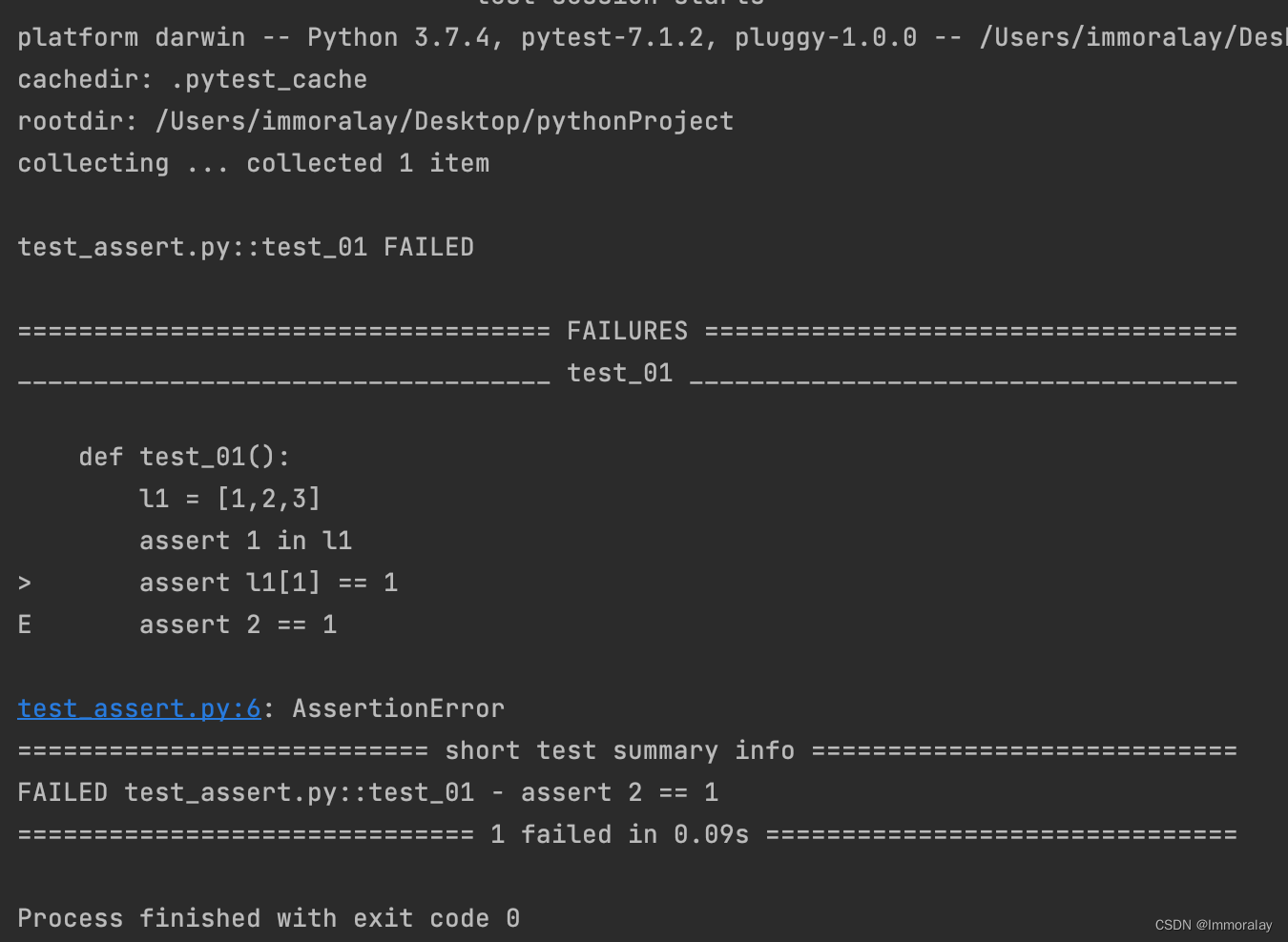 接口自动化框架之python Pytest断言assert（一） - 忆云竹