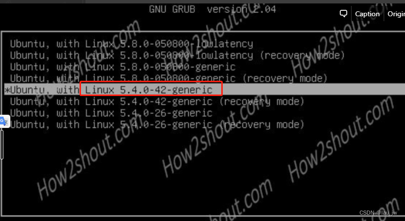 VMware虚拟安装Ubuntu，然后切换Ubuntu内核版本