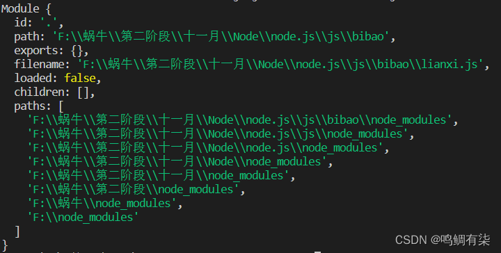 Node的包管理器、模块化管理、Module对象、require命令