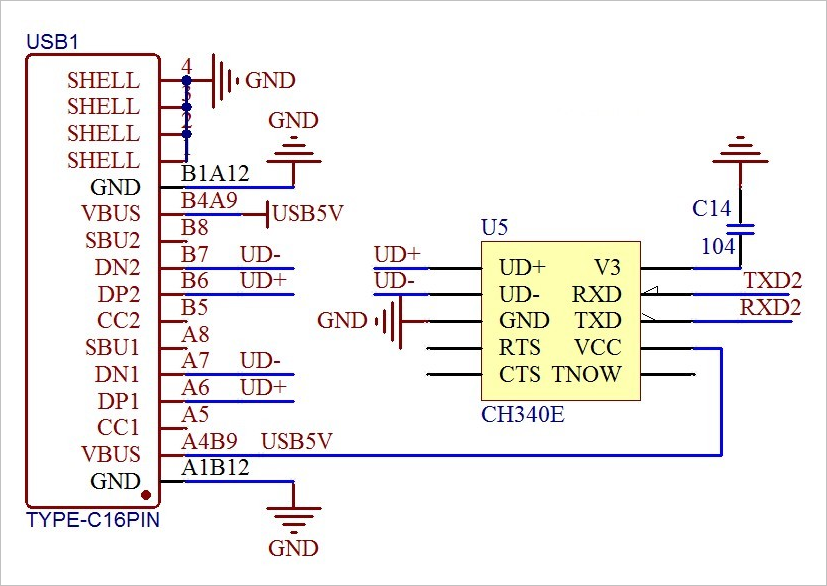 ▲ 图1.1 智能车基于WiFI ESP32的USB 接口