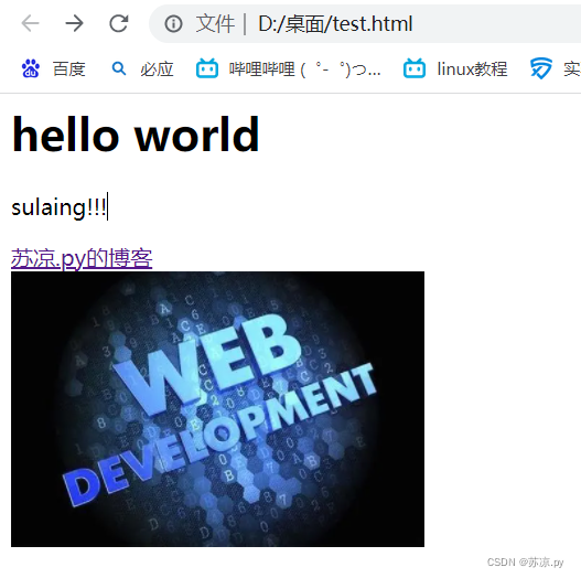 web前端-《初识HTML》(附实例详解)