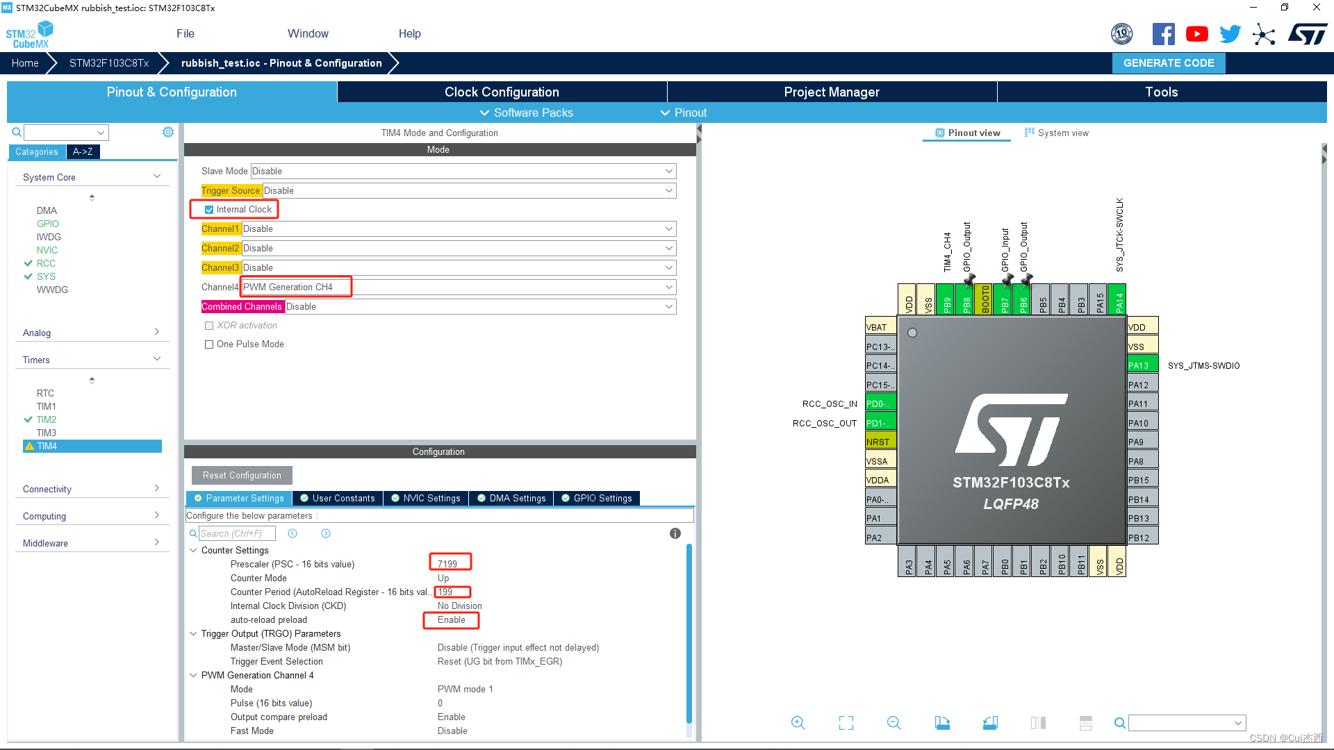 STM32F103C8T6第三天：pwm、sg90、超声波、距离感应按键开盖震动开盖蜂鸣器