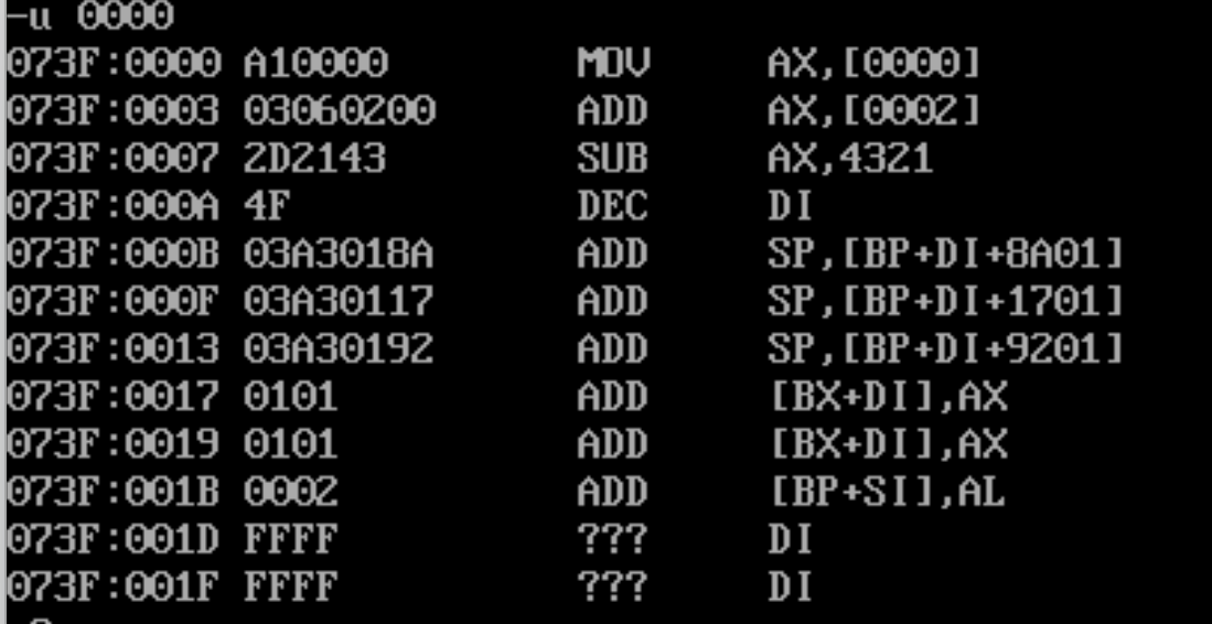 在DEBUG环境下编程：在内存中存入两个字：1234H,5678H，完成运算_将x1(56781234h)、x2(9f887ab4h)相加 ...