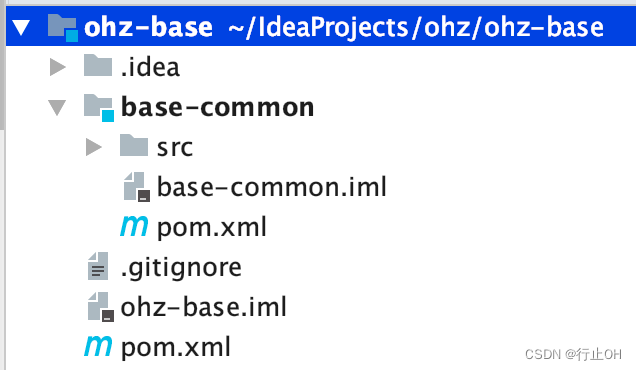 base项目module层级结构