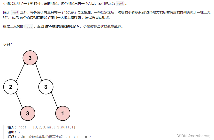 代码随想录算法训练营第四十八天 | 动态规划 part 9 | 打家劫舍i、ii、iii