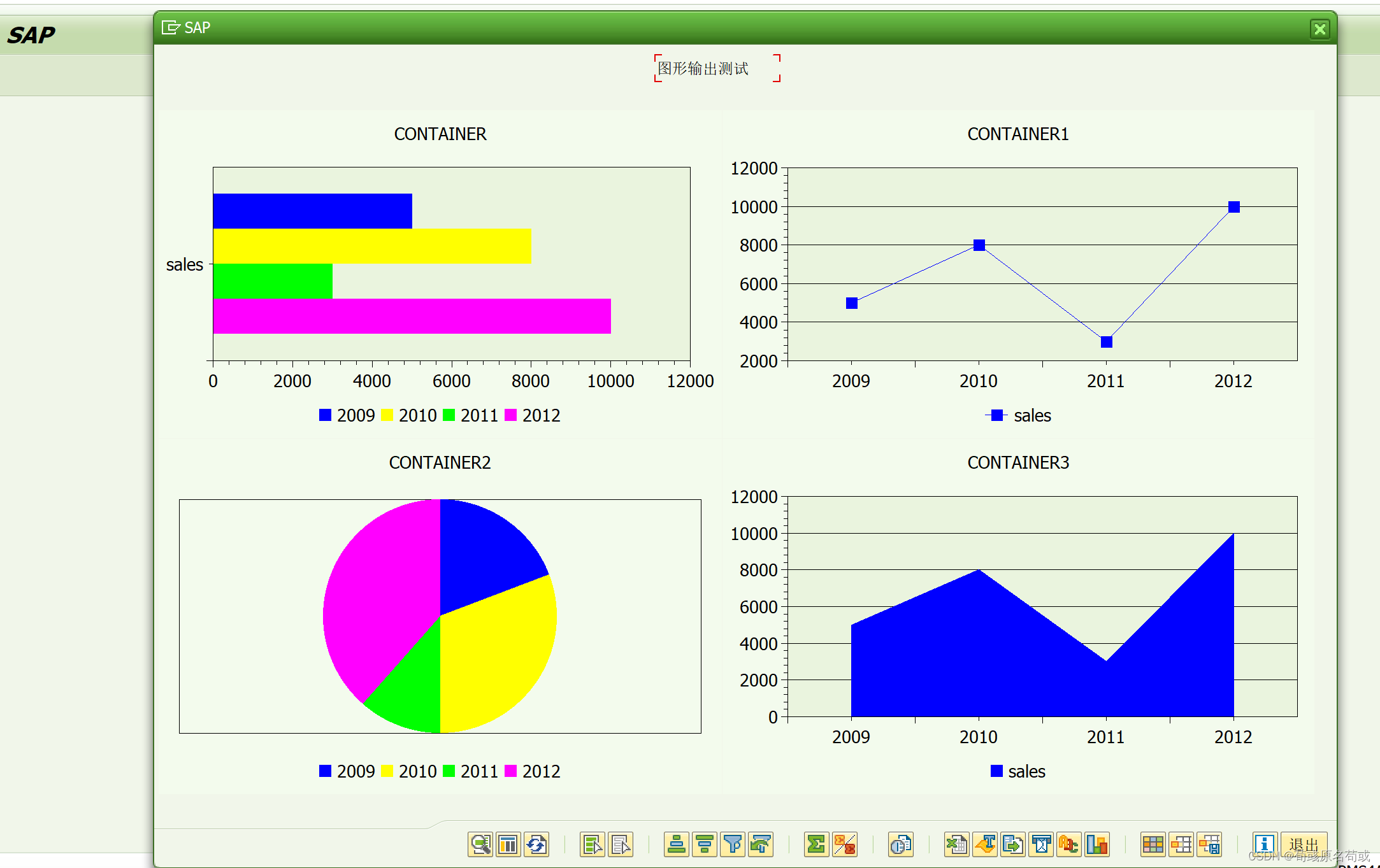 SAP ABAP 报表输出成 excel 统计图形 （RFC : GFW_PRES_SHOW_MULT）