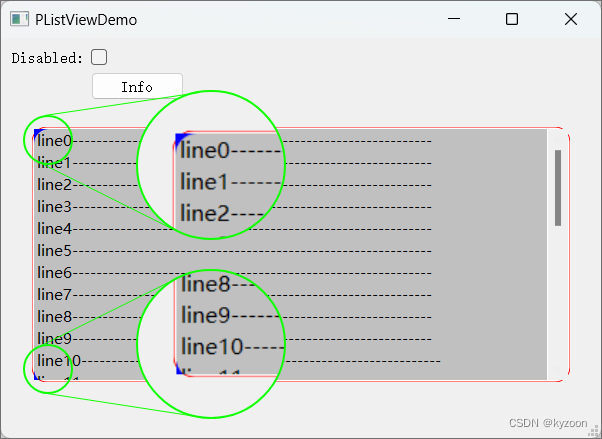 QListView-viewport