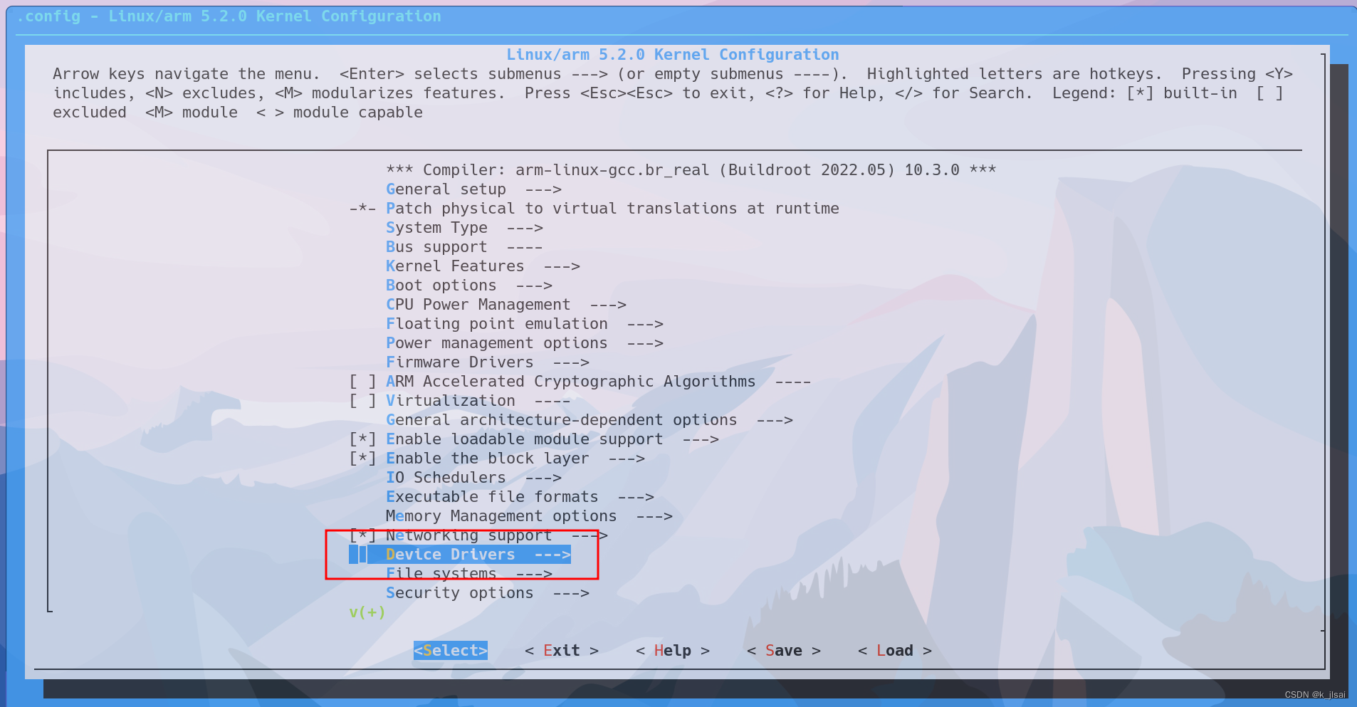 找到 Device Drivers 选项