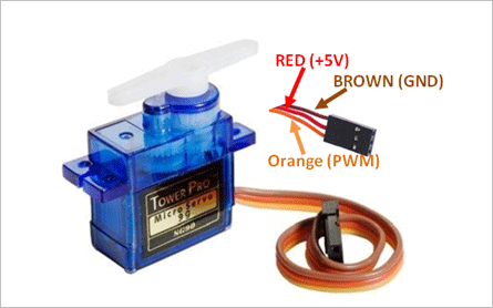 ▲ 图1.1 舵机外部控制线