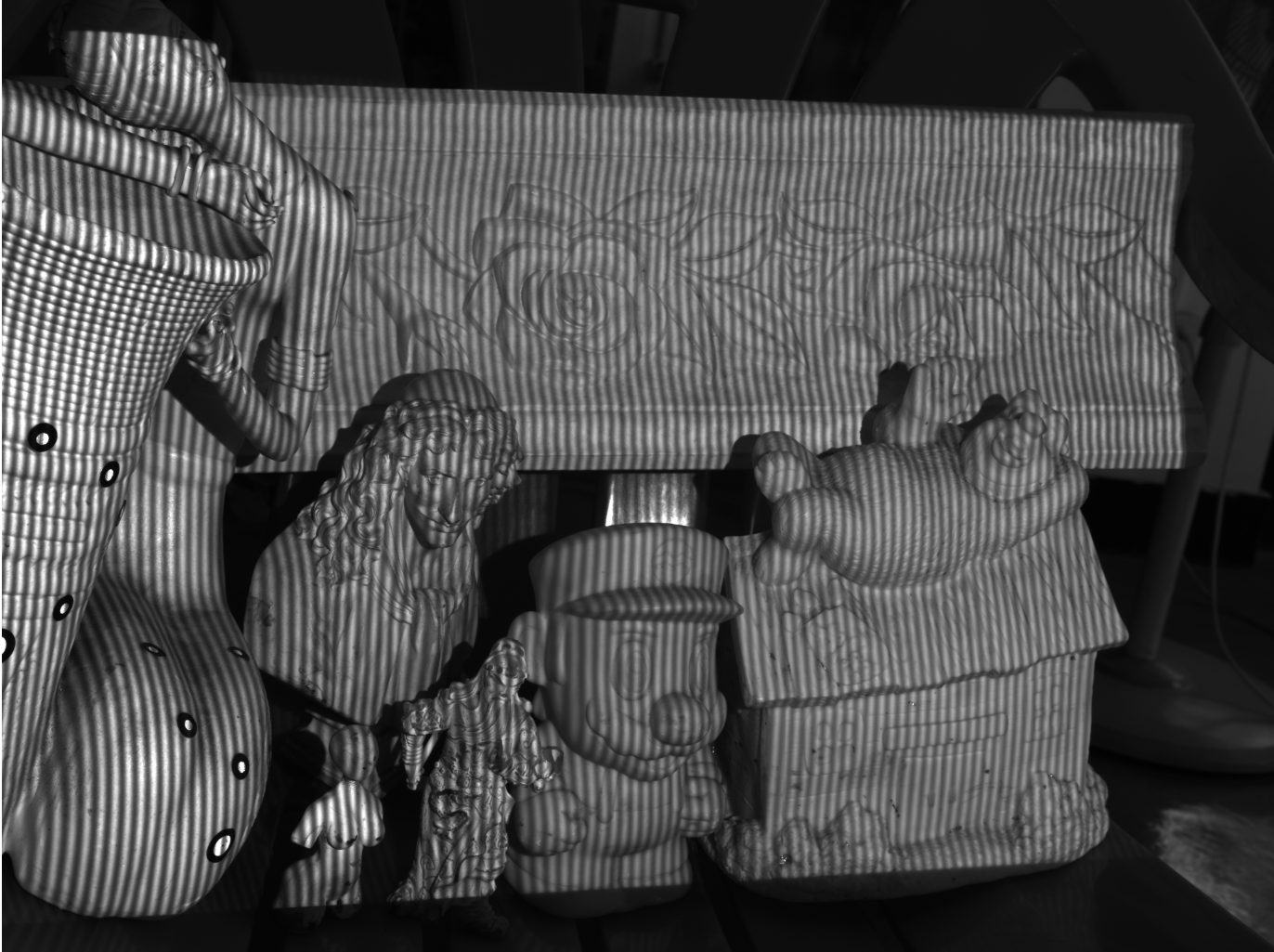 1200万像素双目结构光三维重建