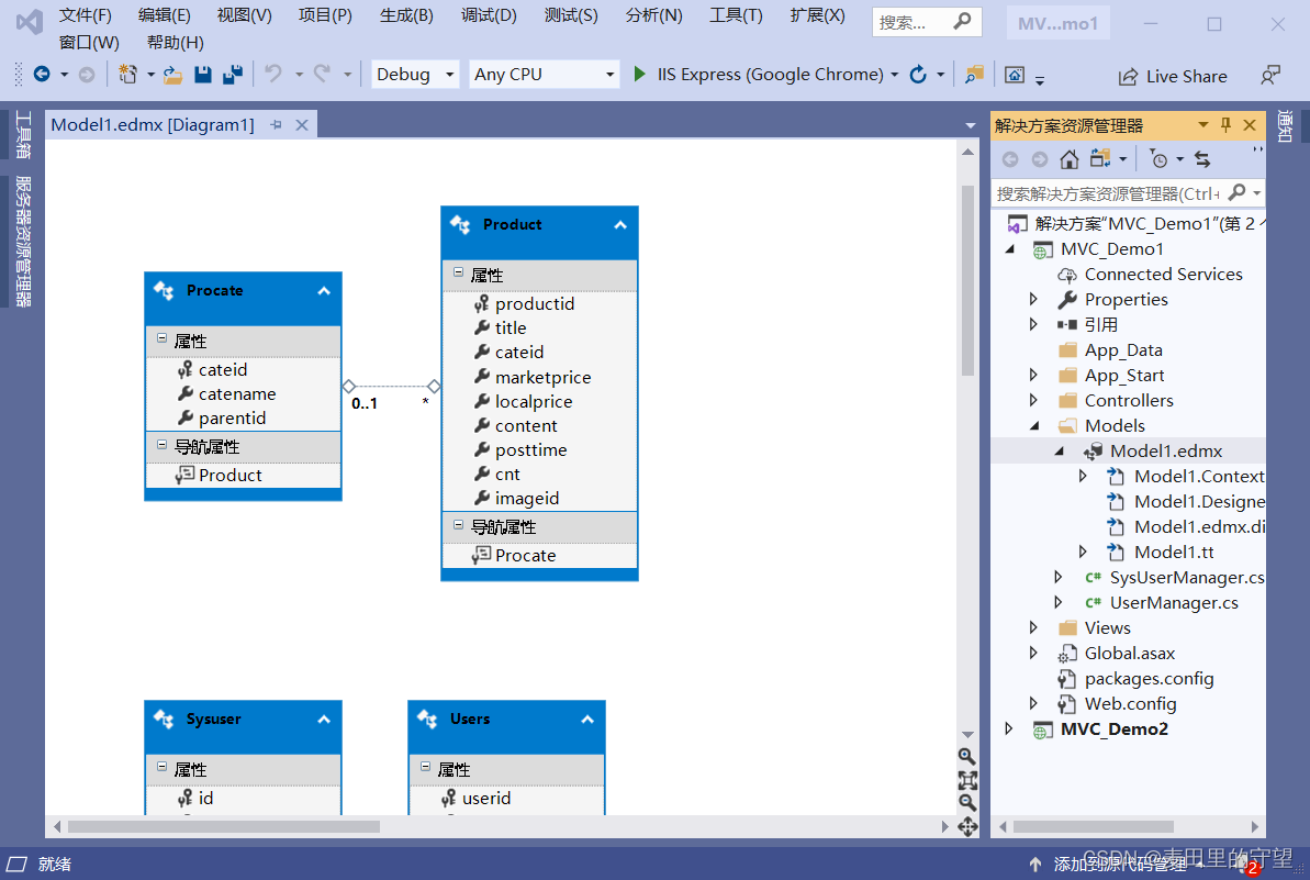 C# mvc控制器向视图传递值