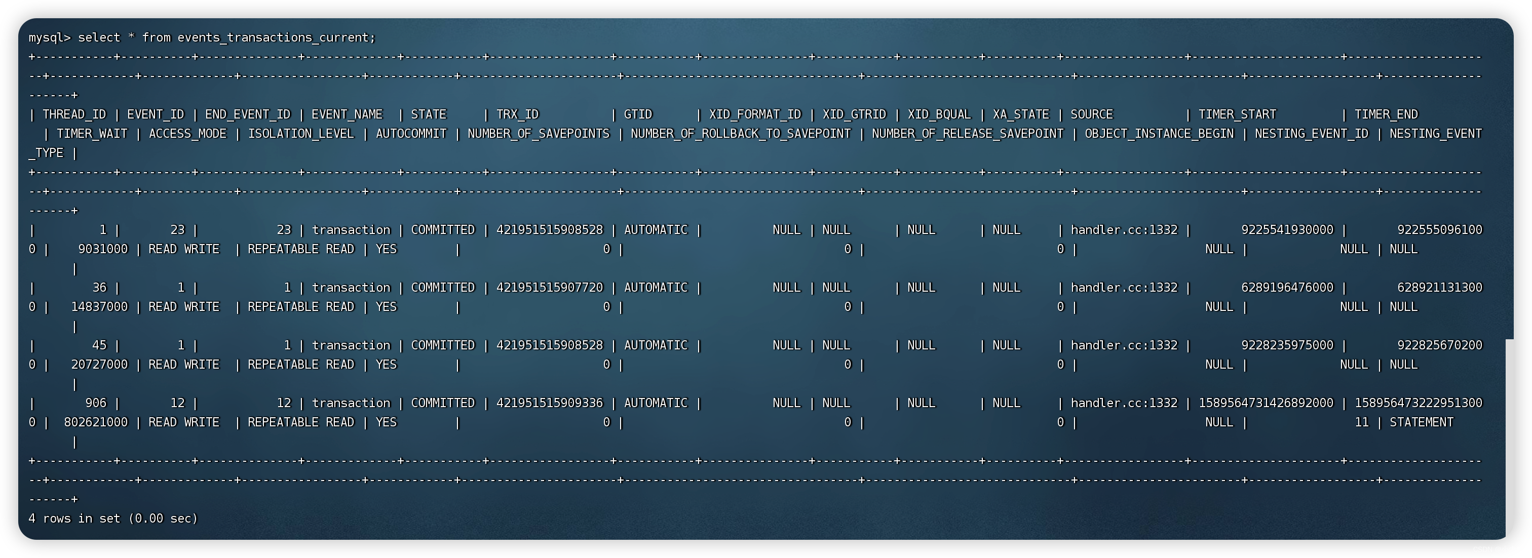 【第21天】MYSQL进阶-查询优化- performance_schema系列三：事件记录（SQL 小虚竹)