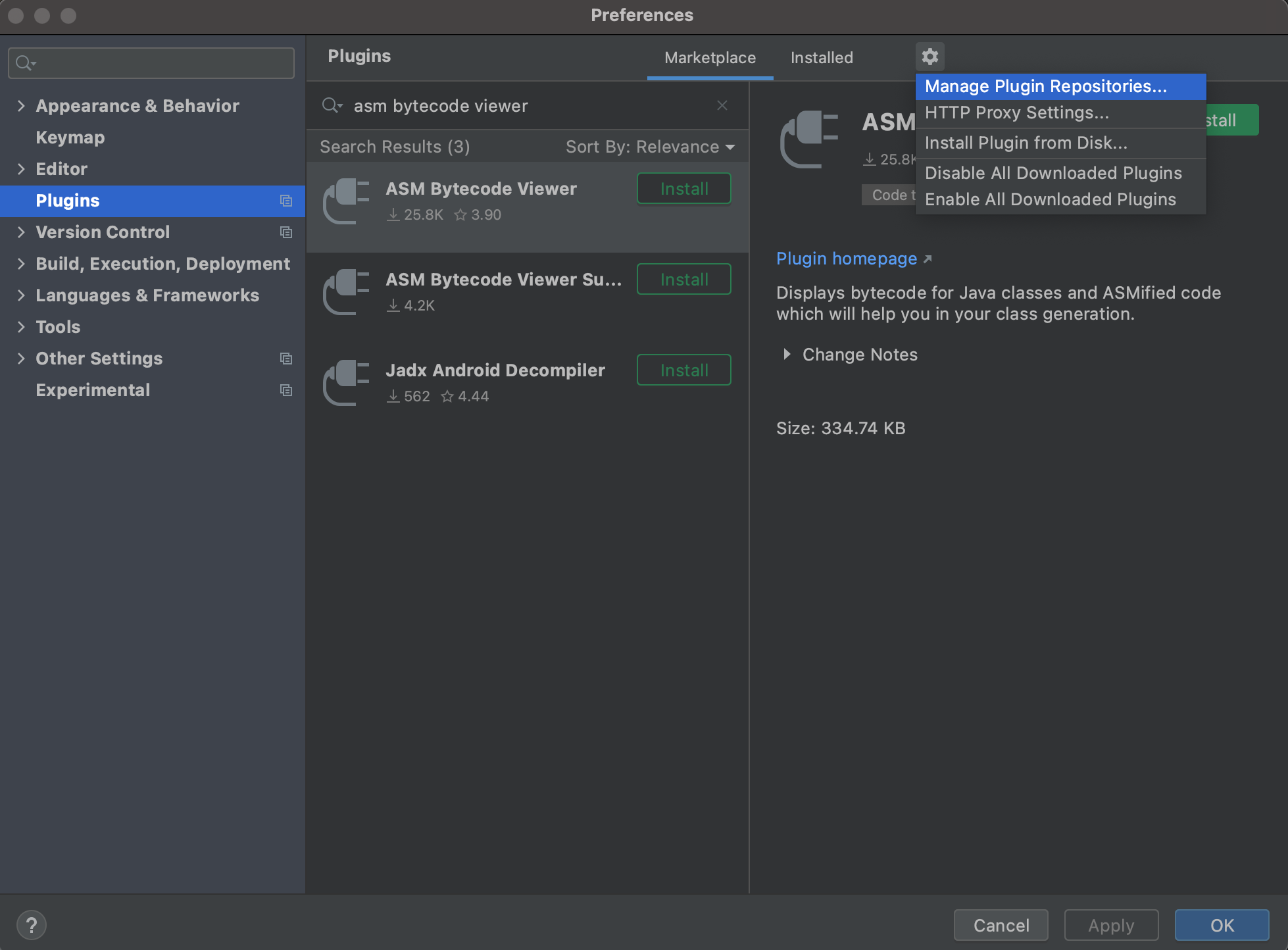 Manage Plugin Repositories