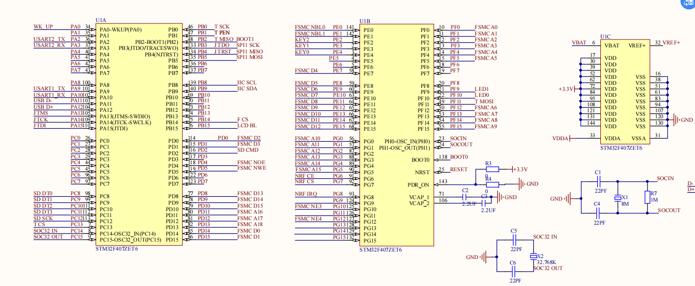 stm32f407vgt6原理图图片