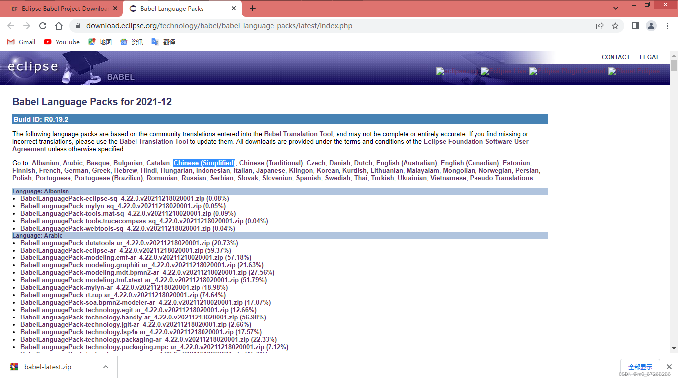 download.eclipse.org/technology/babel/babel_language_packs/latest/index.php