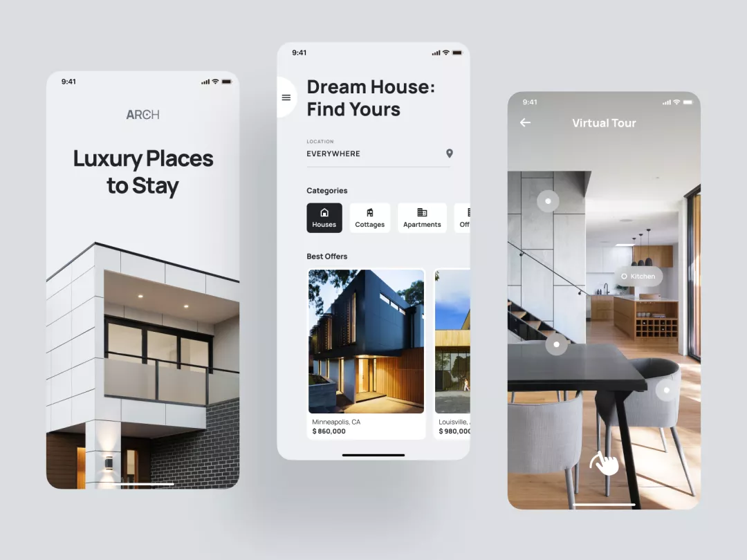 Elite Apartments Rental App Design by Conceptzilla