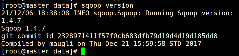 sqoop-version